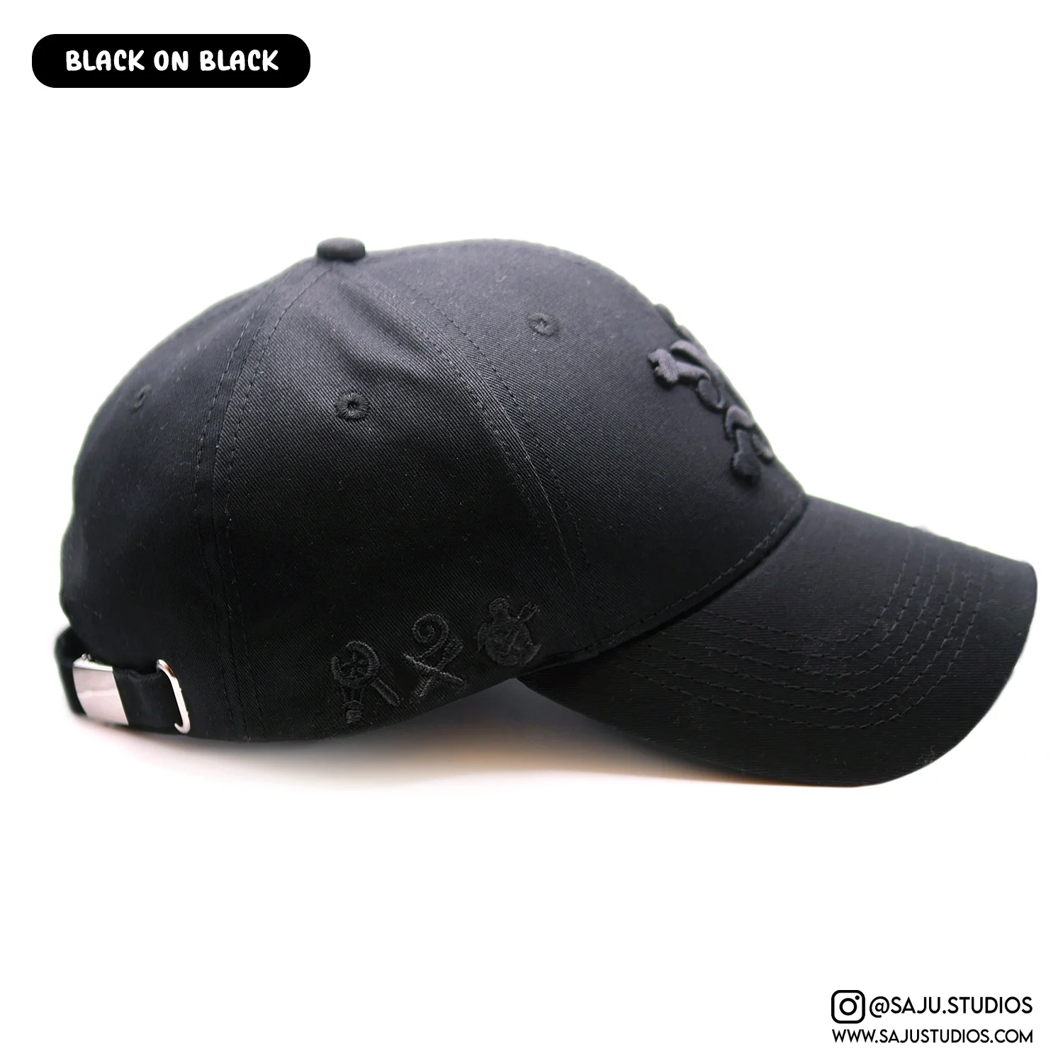 Billion Berries Club Hat (Black on Black) - Image 2
