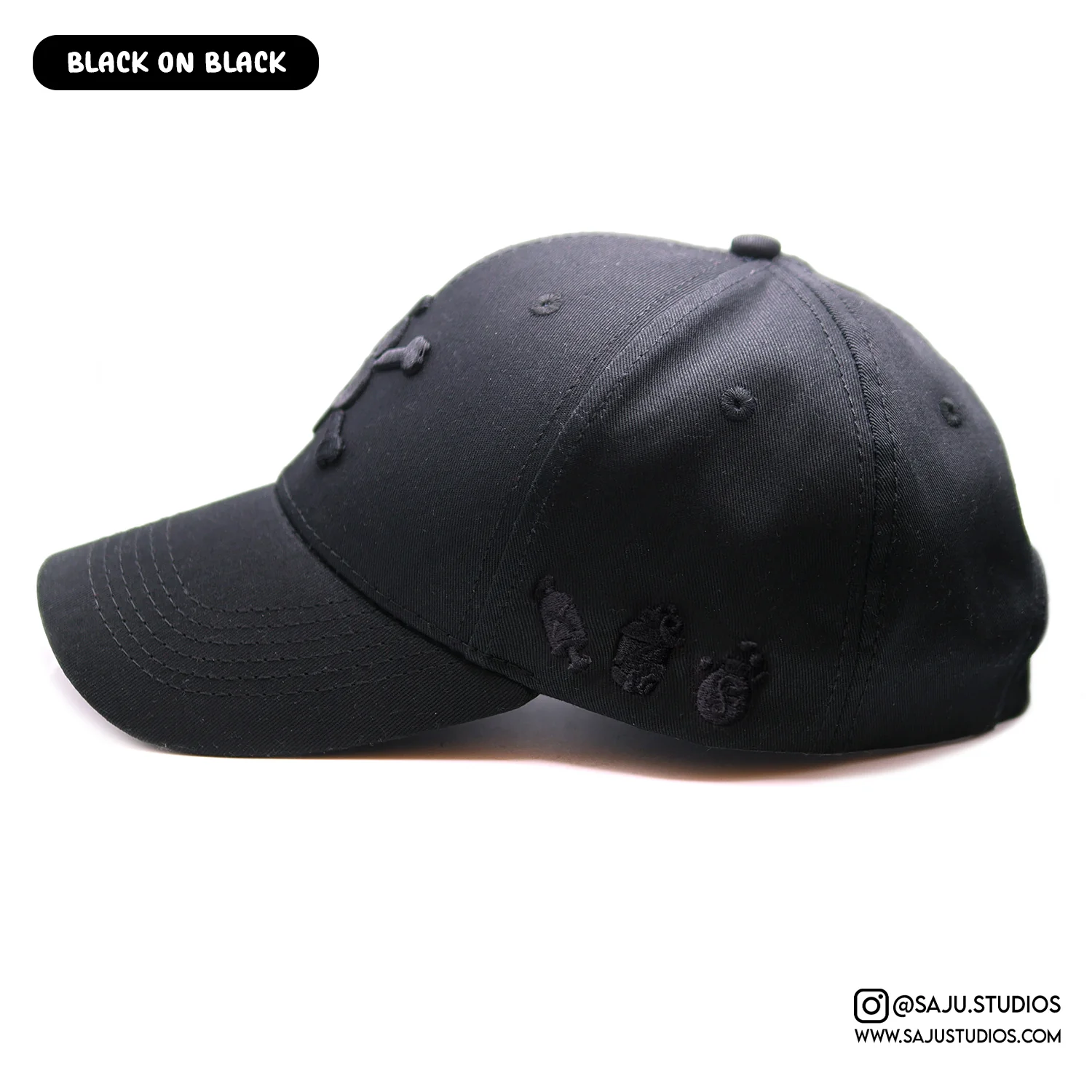 Billion Berries Club Hat (Black on Black) - Image 3