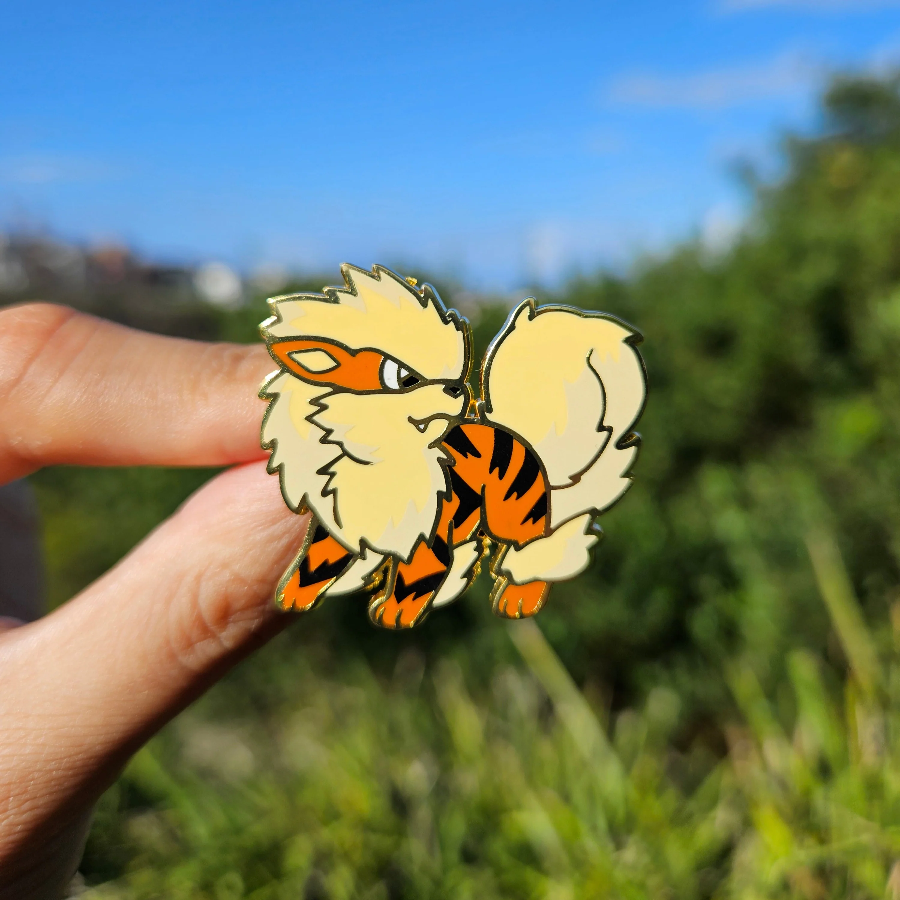 Fire Canine Enamel Pin - Image 2