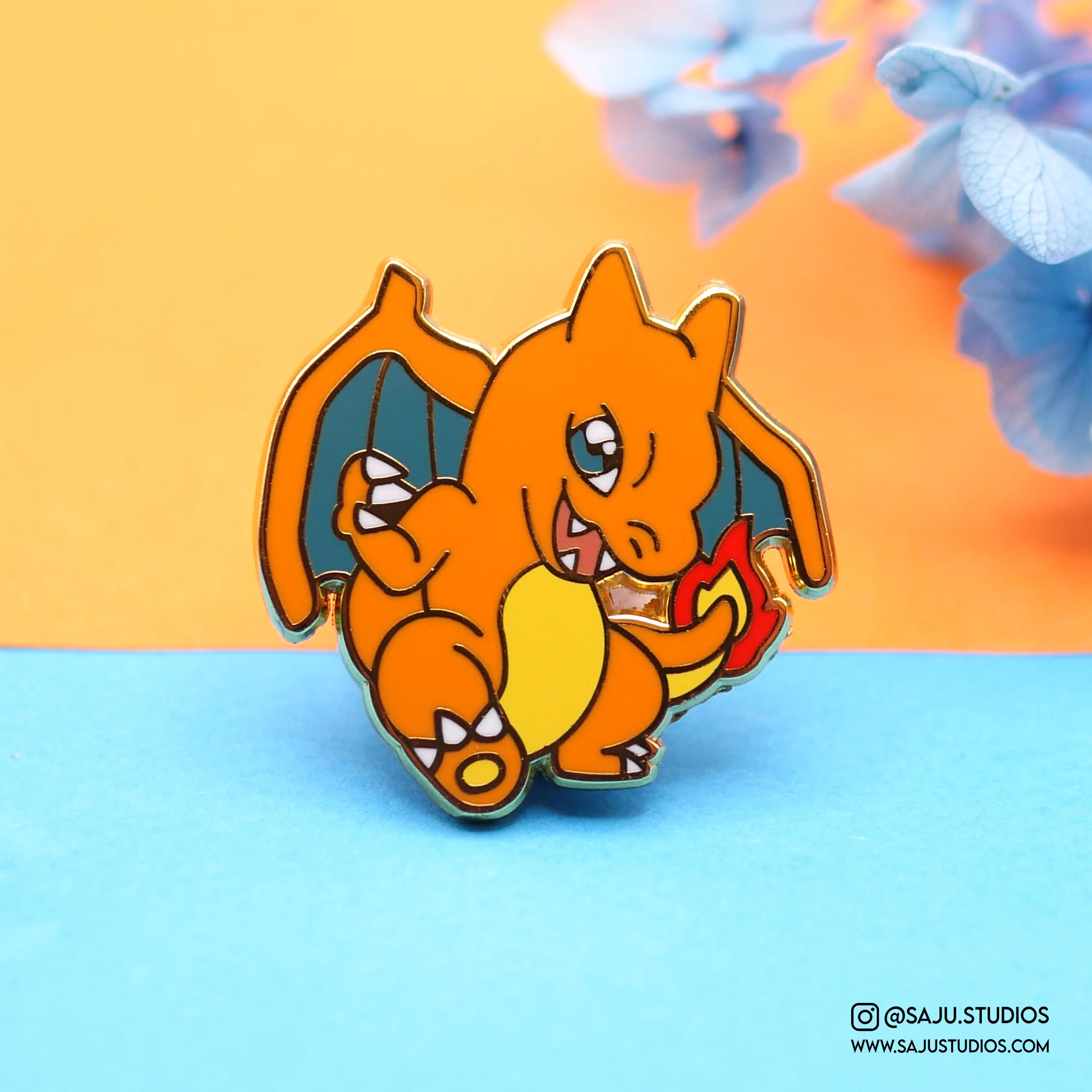 Fire Dragon Enamel Pin