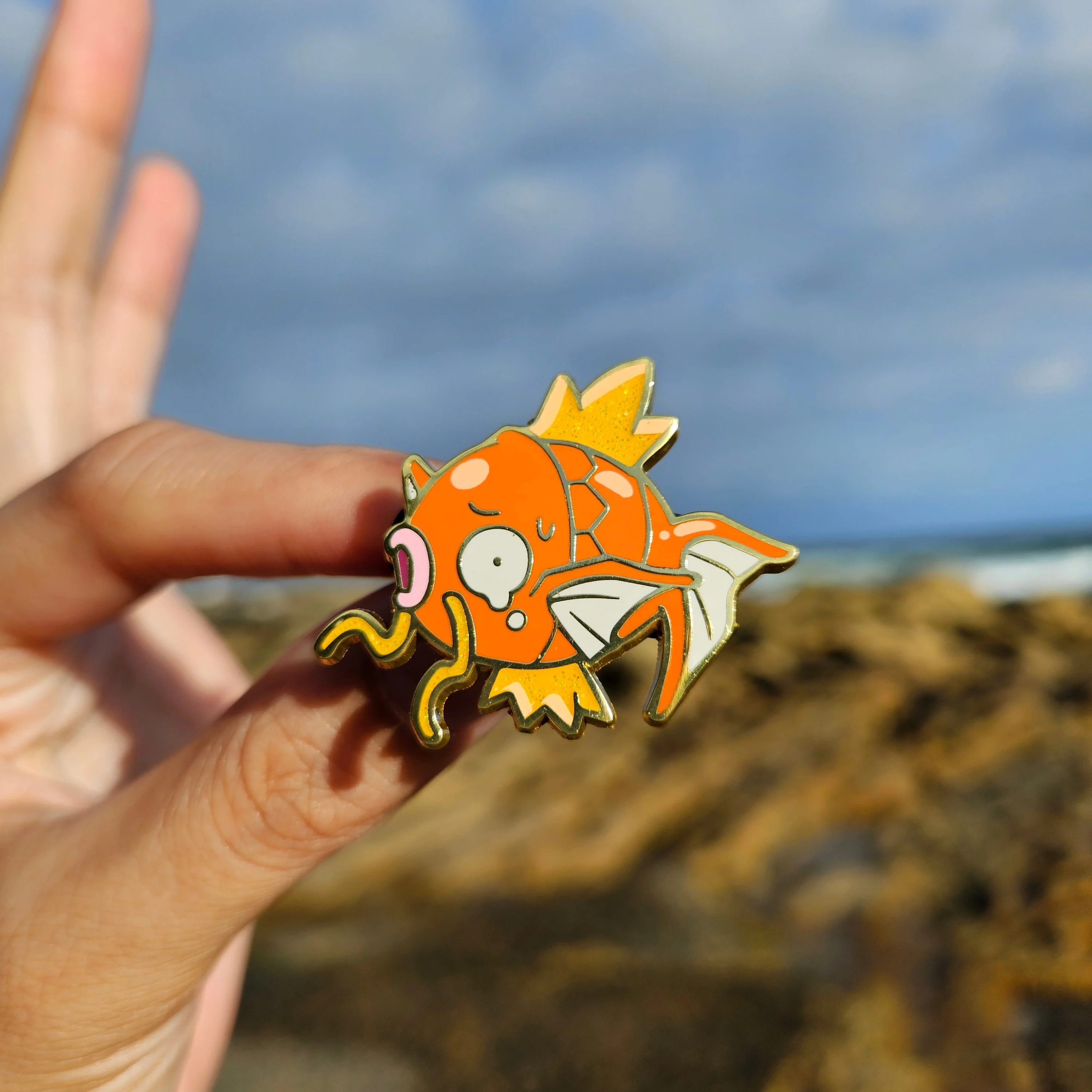Goldfish Enamel Pin - Image 2