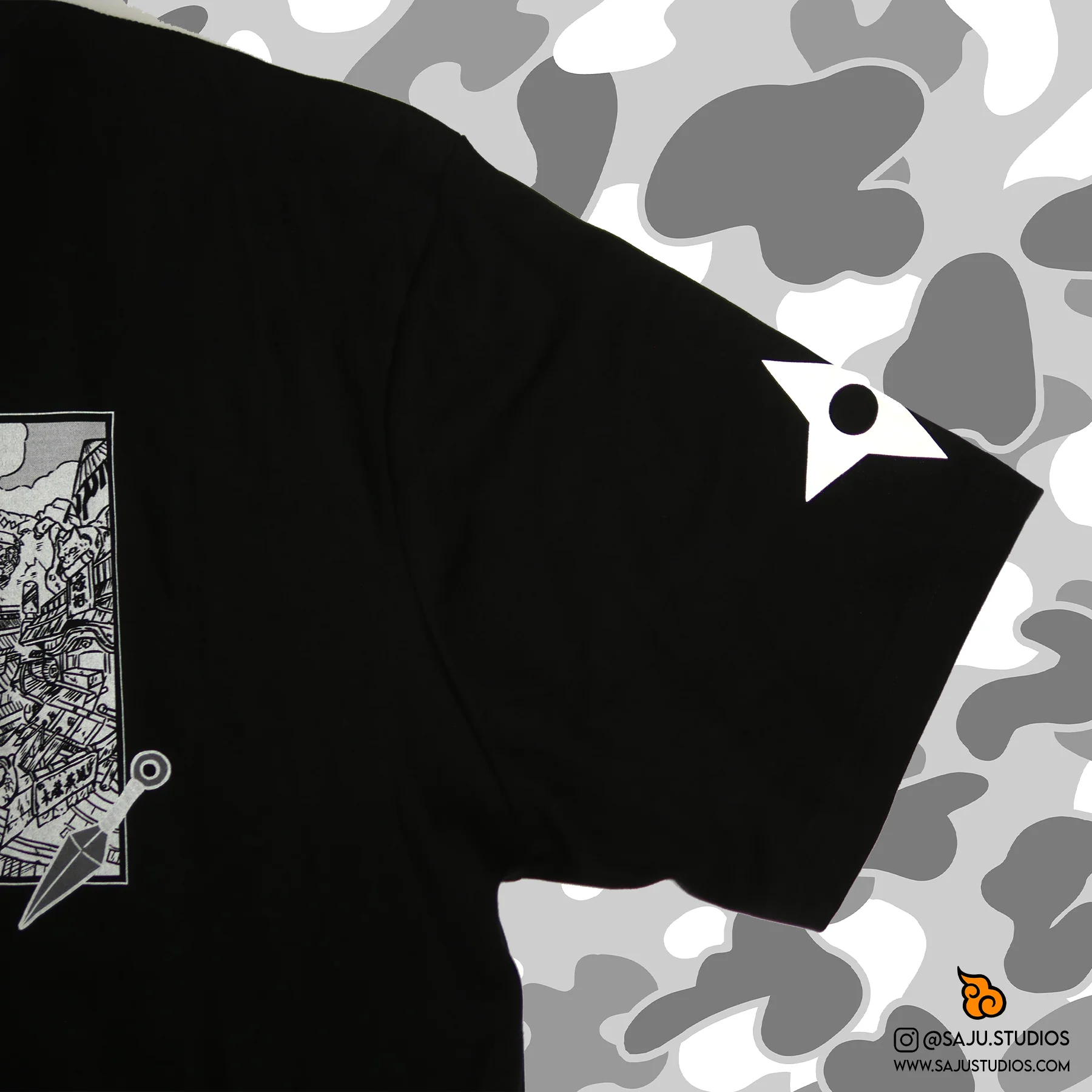 HOMETOWN Leaf Village Shirt [Embroidered & Double-Sided] - Image 7