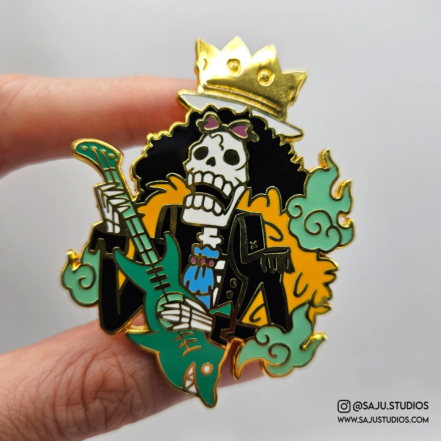 Musician Enamel Pin (Glow in the Dark) - Image 2