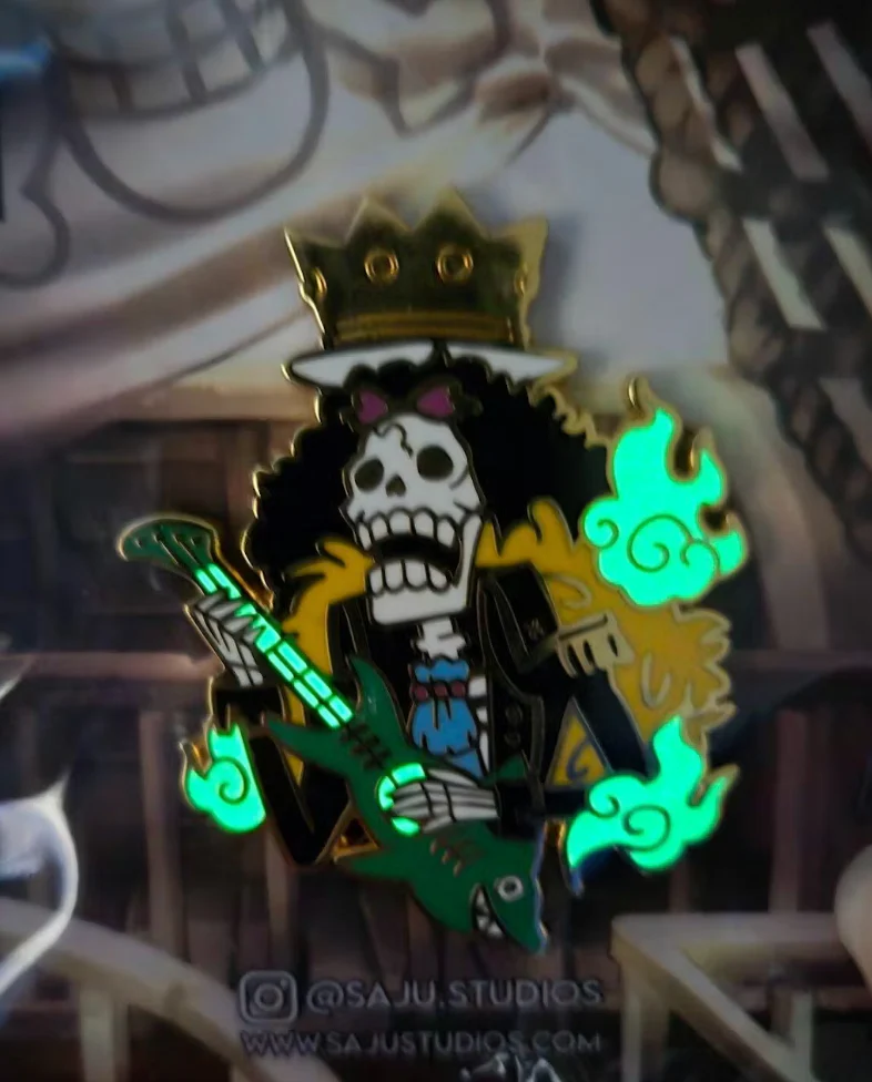 Musician Enamel Pin (Glow in the Dark) - Image 3