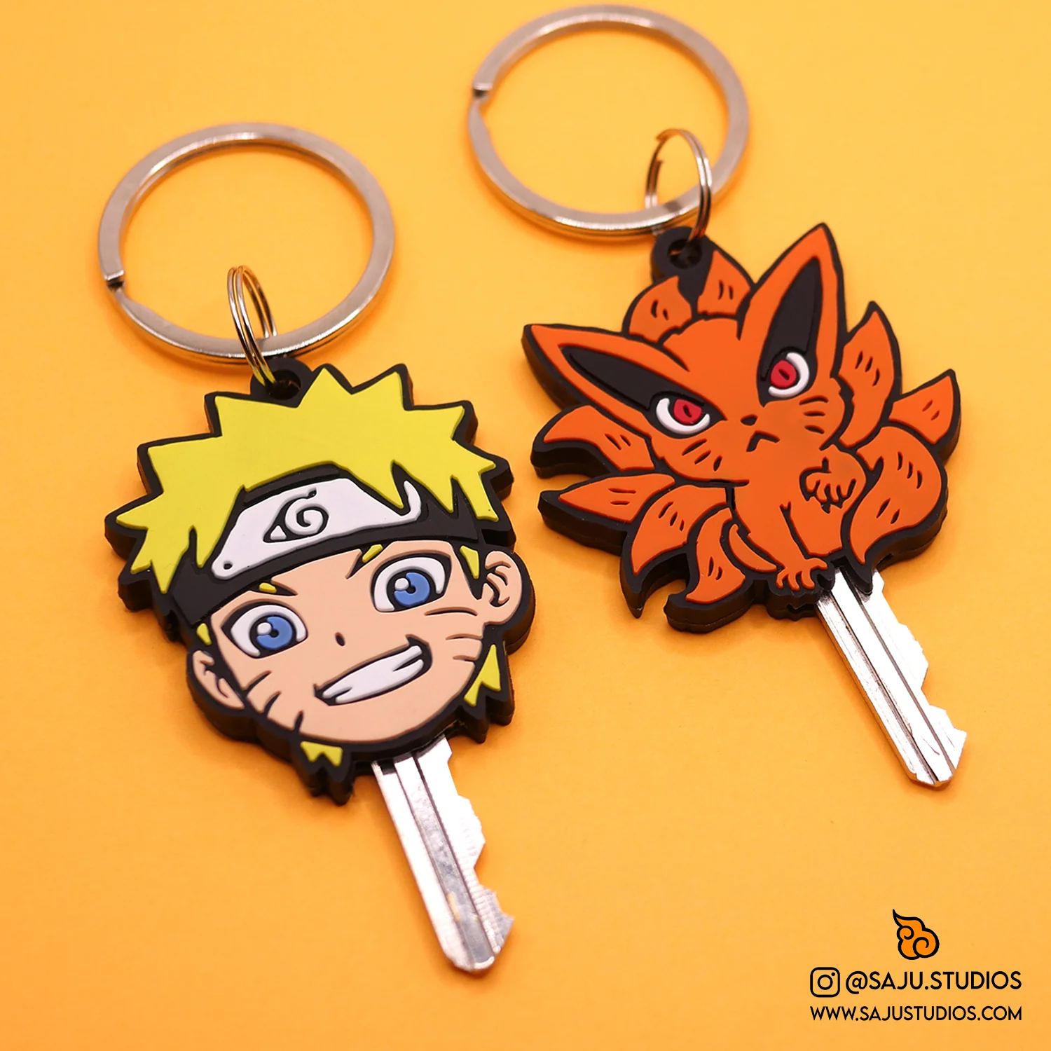 Ninja & Fox Key Covers (2pcs)