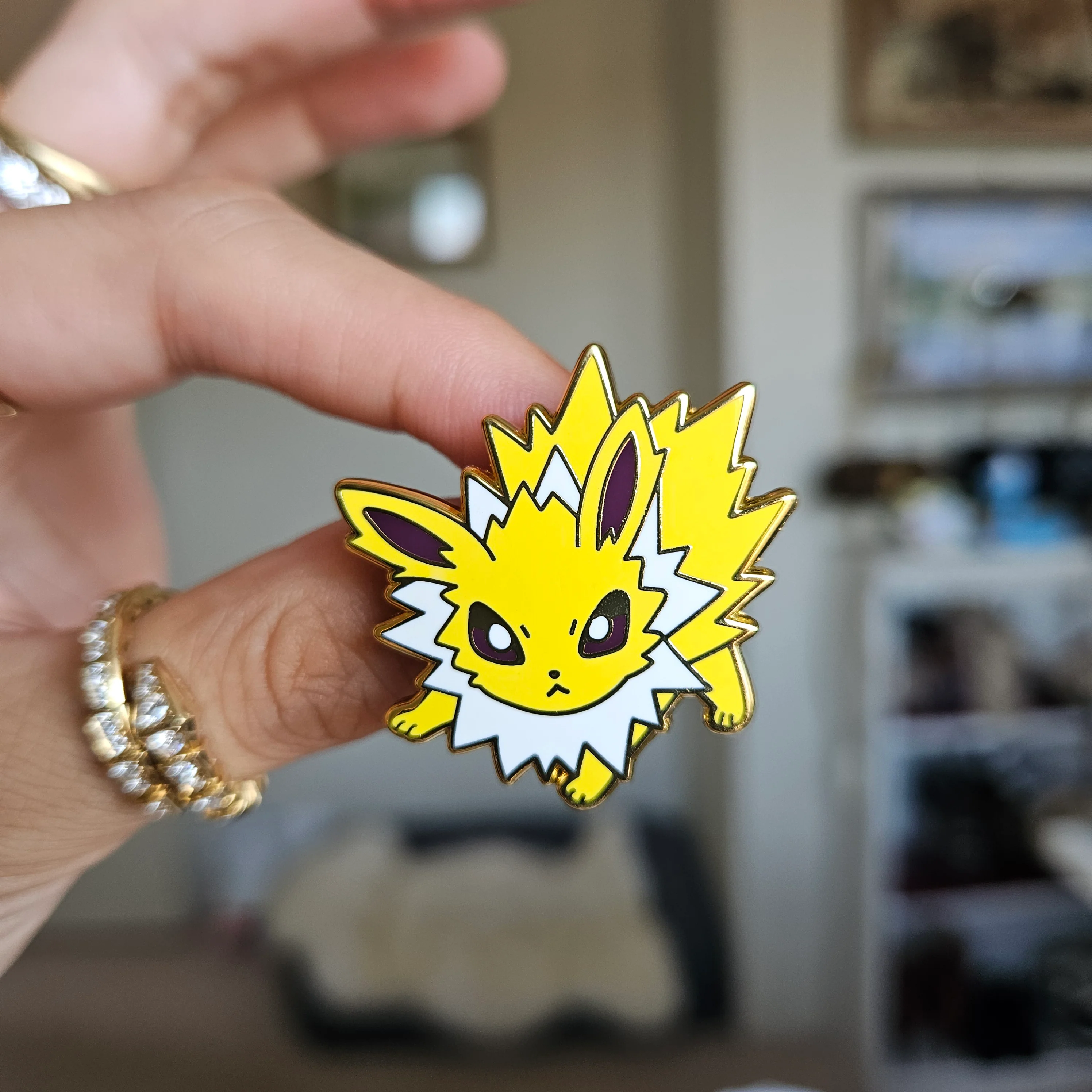 Thunder Stone Enamel Pin - Image 2
