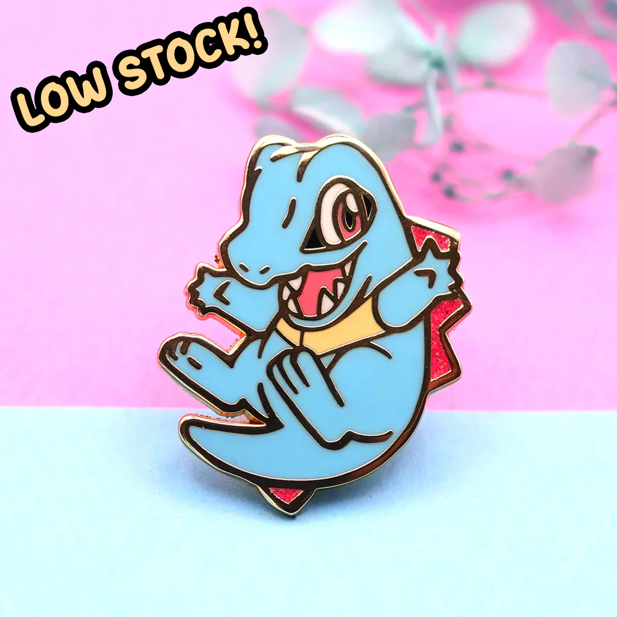 Water Crocodile Enamel Pin